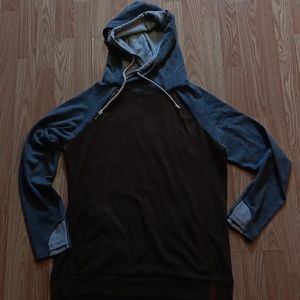 Ampersand Avenue double hooded pull over hoodie size XL